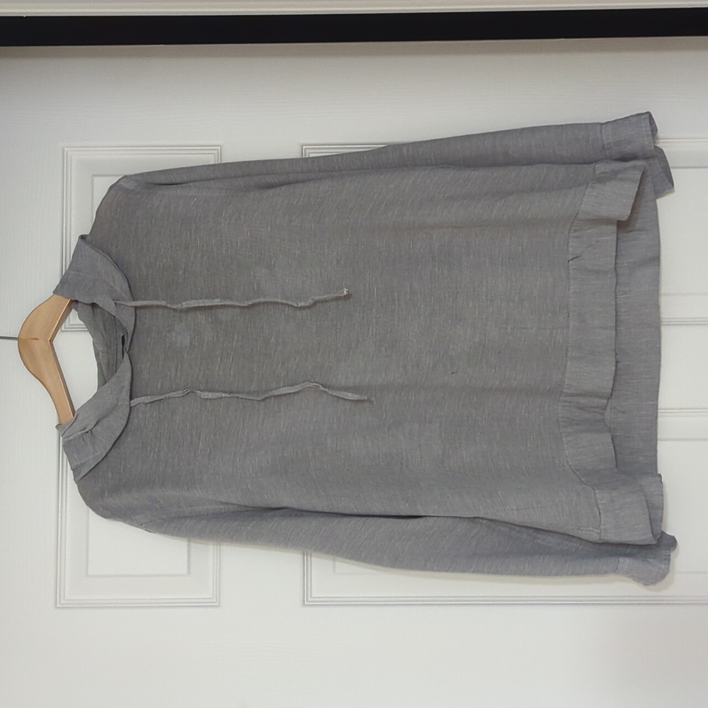 Grey Saks Fifth Avenue Lightweight Hoodie